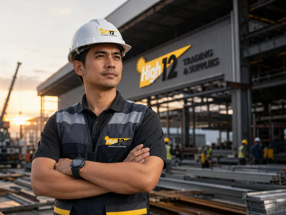 High12 site supervisor at an industrial construction project